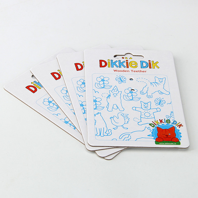 700 گرم کاغذ 14cm*20cm کارت های سرصفحه محصول قابل چاپ برای اسباب بازی های کودکان